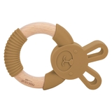 Прорізувач FreeON Зайчик, силіконовий, охра (49492) - Pampik