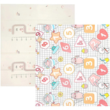 Дитячий складний килимок Poppet Весела вулиця та Чудо-цифри двосторонній, 200х180x1 см (PP035-200) - Pampik