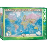 Пазл EuroGraphics Карта Світу, 1000 елементів (6000-0557) - Pampik