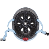 Шолом захисний дитячий Globber Evo Lights з ліхтариком, розмір XXS/XS (45-51 см), пастельний синій (506-200) - Pampik - 6