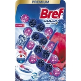 Туалетний блок для унітазу Bref Color aktiv Квіткова свіжість, 200 г (4 шт по 50 г) - Pampik