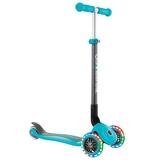 Самокат Globber Primo Foldable Lights, бірюзовий (432-105-2) - Pampik