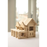 Деревянный конструктор Igroteco Домик с балконом, 136 деталей (900248) - Pampik - 4