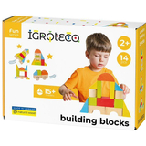 Дерев'яні будівельні блоки Igroteco, 14 ел. (900453) - Pampik