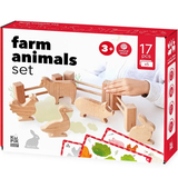 Набір дерев'яних фігур Igroteco Тварини на фермі (900521) - Pampik
