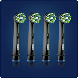 Насадки для электрической зубной щtтки Oral-B Cross Action EB50 Black Edition, 4 шт. - Pampik - 2