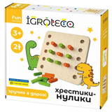 Дерев'яна гра Igroteco Хрестики-нулики (900576) - Pampik