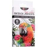 Набор маркеров Santi Sketch Basic Colours, 6 шт. (390546) - Pampik