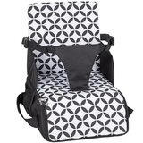 Портативний стільчик для годування FreeON Fold&Go Black\white, чорний з білим (48709) - Pampik