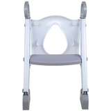 Дитяча накладка на унітаз з драбинкою FreeOn White-Grey, білий з сірим (42325) - Pampik - 3