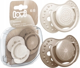 Пустушка силіконова Lovi Harmony Girl, динамічна, 6-18 міс, 2 шт., бежевий (22/907girl) - Pampik