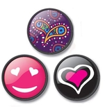 Комплект значків Nikidom Сuore для рюкзаків Roller, Roller XL, 3 шт. (NKD-9105) - Pampik