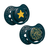 Пустушка силіконова Lovi Stardust, динамічна, 0-3 місяці, 2 шт., зелений (22/892_green) - Pampik