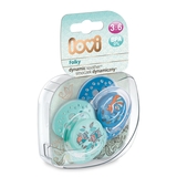 Пустушка силіконова Lovi Folky, симетрична, 3-6 міс., 2 шт. (22/842boy) - Pampik - 5