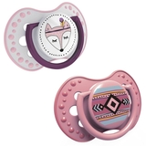 Пустушка силіконова Lovi Indian Summer, симетрична, 3-6 міс., 2 шт. (22/856girl) - Pampik