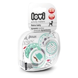 Пустушка силіконова Lovi Retro baby, симетрична, 3-6 міс., 2 шт., блакитний (22/804boy) - Pampik - 2