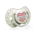 Пустушка силіконова Lovi I love, симетрична, 6-18 міс., 2 шт., бежевий з сірим (22/868) - Pampik - 3