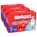 Підгузки-трусики для хлопчиків Huggies Little Movers Pants 5 (12-17 кг), 102 шт. - Pampik - 3