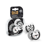 Пустушка силіконова симетрична Lovi Salt&amp;Pepper, 0-3 міс., 2 шт., сірий (22/877) - Pampik