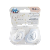 Силіконова симетрична пустушка Canpol babies Royal baby, 0-6 міс., 2 шт., блакитний (22/650_blu) - Pampik