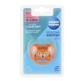 Силиконовая симметричная пустышка Canpol babies Cute Animals, 6-18 мес., оранжевый (34/925_ora) - Pampik