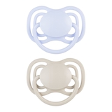 Силиконовая симметричная пустышка Canpol babies Dental Air, 0-6 мес., 2 шт., голубой (23/225_blu) - Pampik - 2