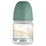 Пляшечка Canpol babies Easystart Mountains антиколікова з широким отвором, 120 мл, зелений (35/242_gre) - Pampik