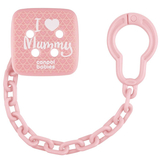Ланцюжок для пустушки Canpol babies I Love Mummy, рожевий (2/434_pin) - Pampik
