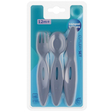 Набір столових приборів Canpol babies (виделка, ніж, ложка), блакитний (31/418_blu) - Pampik - 3