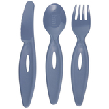 Набір столових приборів Canpol babies (виделка, ніж, ложка), блакитний (31/418_blu) - Pampik