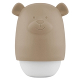 Ночник с датчиком сумерек Zazu Benny the Bear, серый (ZA-BENNY-01) - Pampik