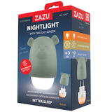 Ночник с датчиком сумерек Zazu Benny the Bear, зеленый (ZA-BENNY-02) - Pampik - 4