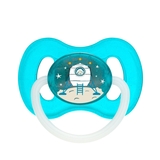 Латексная круглая пустышка Canpol babies Space, 6-18 мес., синий (23/222_blu_new) - Pampik