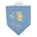 Слинявчик мусліновий Canpol babies Bonjour Paris, 2 шт., блакитний (26/900_blu) - Pampik - 3