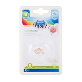 Силіконова кругла пустушка Canpol babies Newborn baby, 6-18 міс., бежевий (22/563_bei) - Pampik - 5