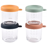 Набор стеклянных контейнеров для хранения Beaba, 4 шт., 4х250 мл (914009) - Pampik