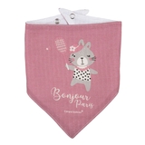 Слинявчик мусліновий Canpol babies Bonjour Paris, 2 шт., рожевий (26/900_pin) - Pampik - 3