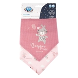 Слинявчик мусліновий Canpol babies Bonjour Paris, 2 шт., рожевий (26/900_pin) - Pampik