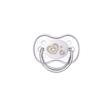 Силіконова кругла пустушка Canpol babies Newborn baby, 6-18 міс., бежевий (22/563_bei) - Pampik - 2
