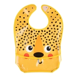 Слинявчик Canpol babies Hello Little Гепард, пластмасовий, з кишенькою (9/232_ora2) - Pampik - 2