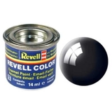 Краска эмалевая Revell № 7, черная, глянцевая, 14 мл (RVL-32107) - Pampik