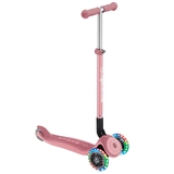 Самокат Globber Primo Foldable Plus Lights, колеса з підсвічуванням, пастельно-рожевий (439-210) - Pampik