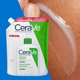 Зволожувальна очищувальна емульсія CeraVe для нормальної та сухої шкіри обличчя і тіла, змінний блок, 473 мл - Pampik - 4
