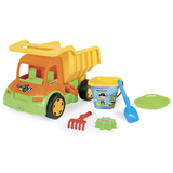 Грузовик Wader Happy Summer Гигант с набором игрушек для песка (65002) - Pampik