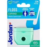 Зубна нитка-флос Jordan Expand Fresh, з фтором, м'ятою, воском і зубною пастою - Pampik