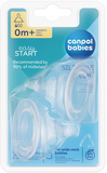 Соска силіконова Canpol babies EasyStart Міні 0+, для пляшечок із широким отвором, 2 шт. (21/729) - Pampik - 2