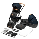 Універсальна коляска 2 в 1 Lionelo Amber 2 Blue Navy, темно-синій - Pampik