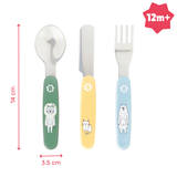 Набір металевих столових приборів Badabulle (виделка, ложка, ніж) (B005417) - Pampik - 3