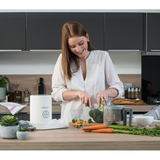 Пароварка-блендер Beaba Babycook Neo Night, білий з сірим (912773) - Pampik - 7