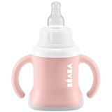 Уцінка. Поильник Beaba 3 в 1 Evoluclip Training Cup, 150 мл, рожевий (913474) - Pampik